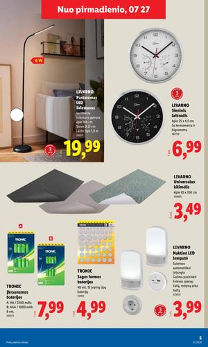 LIDL ne maisto prekių leidinys nuo liepos 27 d.