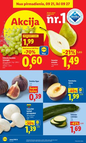 LIDL maisto akcijų leidinys nuo rugsėjo 21 d.