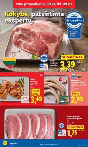 LIDL maisto akcijų leidinys nuo rugsėjo 21 d.