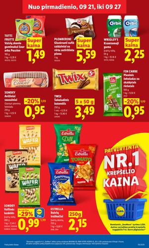 LIDL maisto akcijų leidinys nuo rugsėjo 21 d.