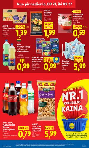 LIDL maisto akcijų leidinys nuo rugsėjo 21 d.