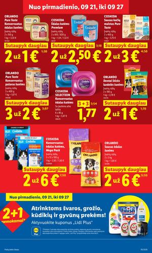 LIDL maisto akcijų leidinys nuo rugsėjo 21 d.