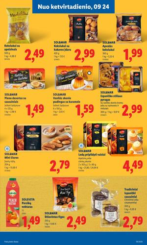 LIDL maisto akcijų leidinys nuo rugsėjo 21 d.