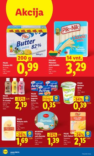 LIDL maisto akcijų leidinys nuo rugsėjo 21 d.