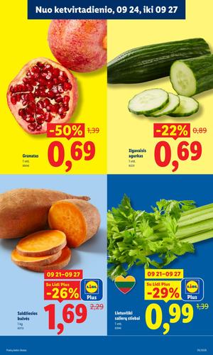LIDL maisto akcijų leidinys nuo rugsėjo 21 d.