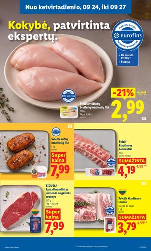 LIDL maisto akcijų leidinys nuo rugsėjo 21 d.