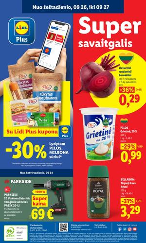 LIDL maisto akcijų leidinys nuo rugsėjo 21 d.
