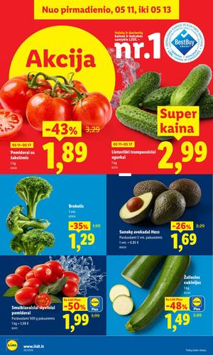 LIDL maisto akcijų leidinys nuo gegužės 11 d.
