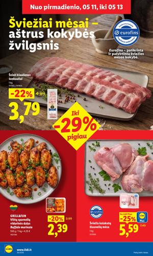 LIDL maisto akcijų leidinys nuo gegužės 11 d.