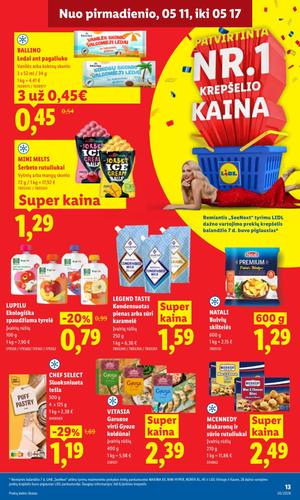 LIDL maisto akcijų leidinys nuo gegužės 11 d.