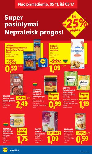 LIDL maisto akcijų leidinys nuo gegužės 11 d.