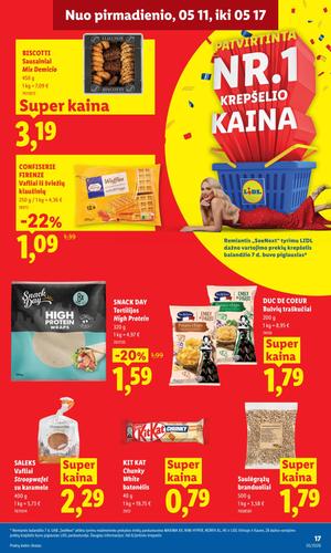 LIDL maisto akcijų leidinys nuo gegužės 11 d.