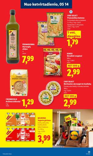 LIDL maisto akcijų leidinys nuo gegužės 11 d.