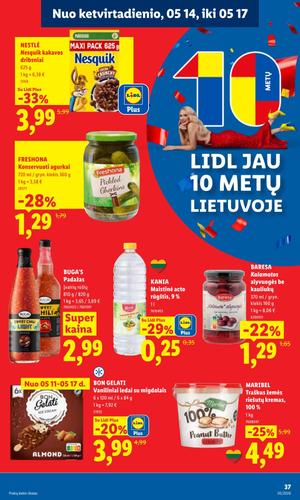 LIDL maisto akcijų leidinys nuo gegužės 11 d.
