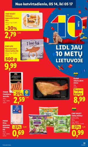 LIDL maisto akcijų leidinys nuo gegužės 11 d.