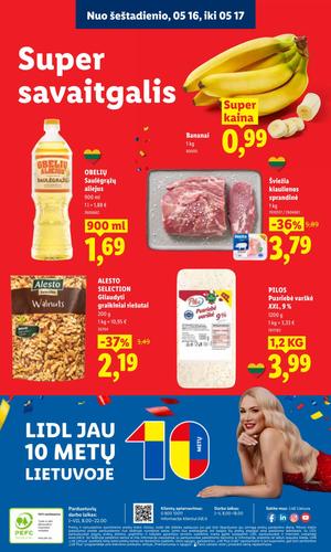 LIDL maisto akcijų leidinys nuo gegužės 11 d.