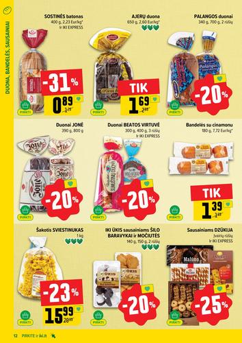 IKI akcijų leidinys "IKI Kaininis leidinys Nr. 35" nuo rugpjūčio 25 d.