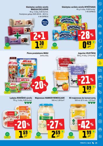 IKI akcijų leidinys "IKI Kaininis leidinys Nr. 35" nuo rugpjūčio 25 d.