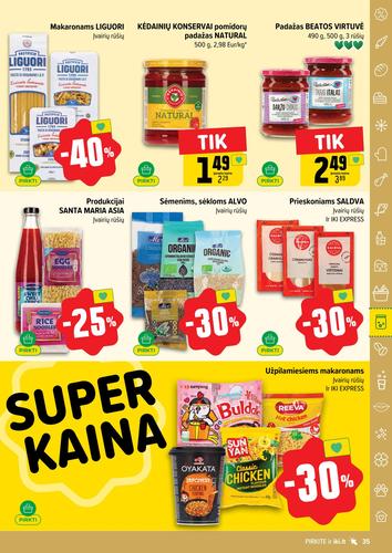 IKI akcijų leidinys "IKI Kaininis leidinys Nr. 35" nuo rugpjūčio 25 d.