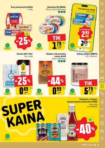 IKI akcijų leidinys "IKI Kaininis leidinys Nr. 35" nuo rugpjūčio 25 d.