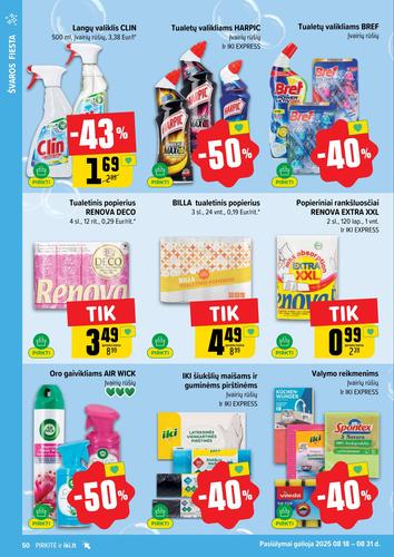 IKI akcijų leidinys "IKI Kaininis leidinys Nr. 35" nuo rugpjūčio 25 d.