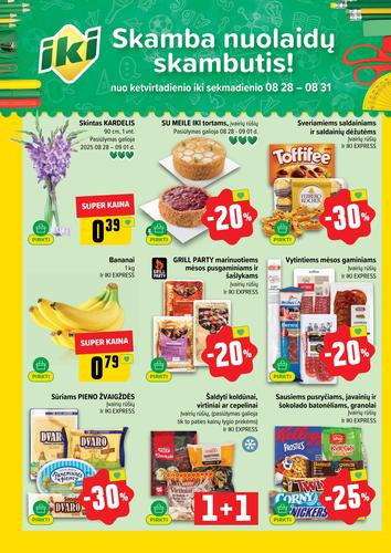 IKI akcijų leidinys "IKI Kaininis leidinys Nr. 35" nuo rugpjūčio 25 d.