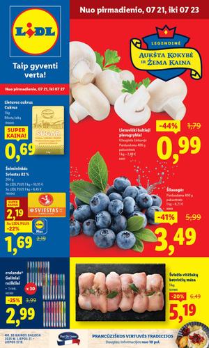 LIDL maisto akcijų leidinys nuo liepos 21 d.