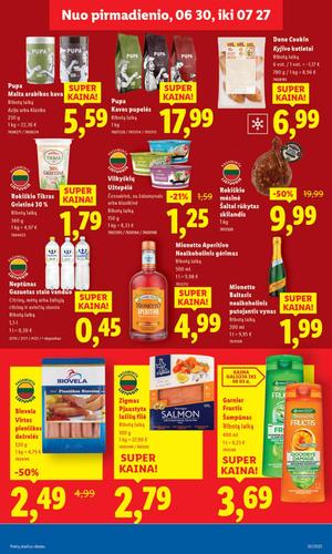LIDL maisto akcijų leidinys nuo liepos 21 d.