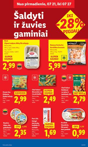 LIDL maisto akcijų leidinys nuo liepos 21 d.