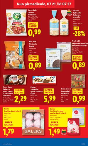 LIDL maisto akcijų leidinys nuo liepos 21 d.