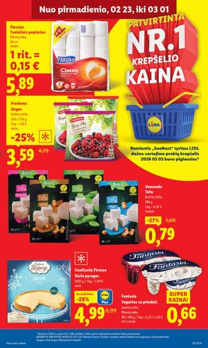 LIDL maisto akcijų leidinys nuo vasario 23 d.