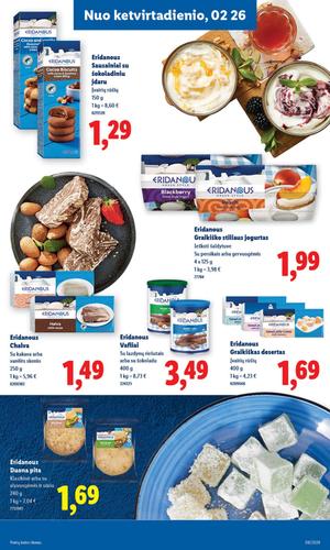 LIDL maisto akcijų leidinys nuo vasario 23 d.