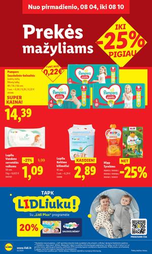 LIDL maisto akcijų leidinys nuo ketvirtadienio, rugpjūčio 7 d.