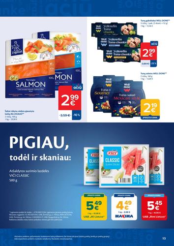 MAXIMA akcijų leidinys Nr. 33 nuo rugpjūčio 11 d.
