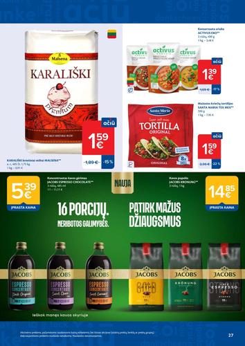 MAXIMA akcijų leidinys Nr. 33 nuo rugpjūčio 11 d.