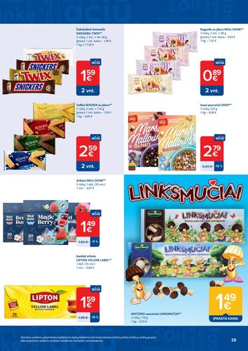 MAXIMA akcijų leidinys Nr. 33 nuo rugpjūčio 11 d.