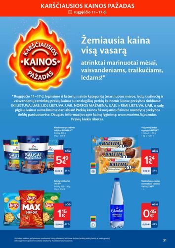 MAXIMA akcijų leidinys Nr. 33 nuo rugpjūčio 11 d.