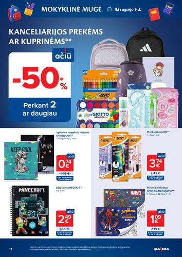 MAXIMA akcijų leidinys Nr. 33 nuo rugpjūčio 11 d.