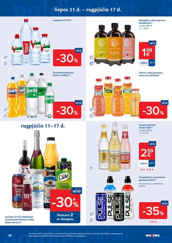 MAXIMA akcijų leidinys Nr. 33 nuo rugpjūčio 11 d.