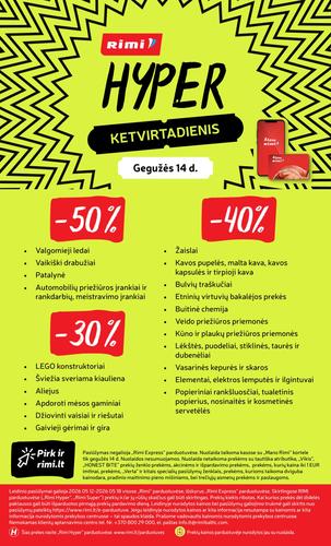 RIMI akcijų leidinys Nr. 20 nuo gegužės 12 d.