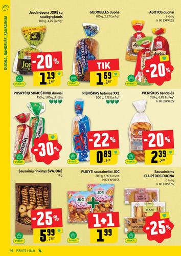 IKI akcijų leidinys "IKI Kaininis leidinys Nr. 36" nuo rugsėjo 1 d.