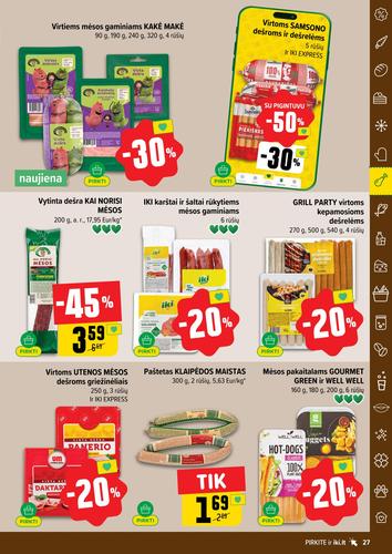 IKI akcijų leidinys "IKI Kaininis leidinys Nr. 36" nuo rugsėjo 1 d.