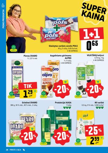 IKI akcijų leidinys "IKI Kaininis leidinys Nr. 36" nuo rugsėjo 1 d.