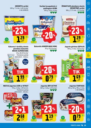 IKI akcijų leidinys "IKI Kaininis leidinys Nr. 36" nuo rugsėjo 1 d.