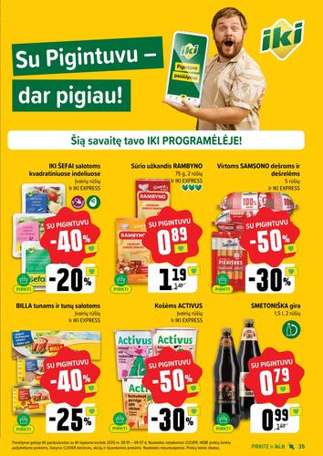 IKI akcijų leidinys "IKI Kaininis leidinys Nr. 36" nuo rugsėjo 1 d.