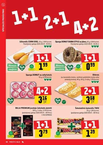 IKI akcijų leidinys "IKI Kaininis leidinys Nr. 36" nuo rugsėjo 1 d.