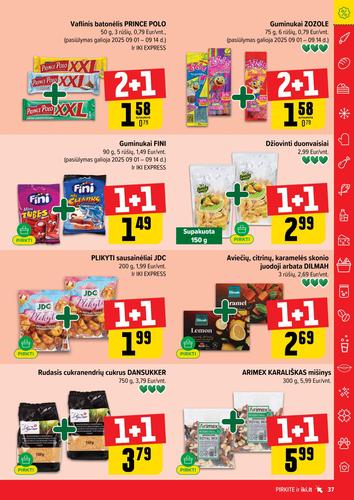 IKI akcijų leidinys "IKI Kaininis leidinys Nr. 36" nuo rugsėjo 1 d.