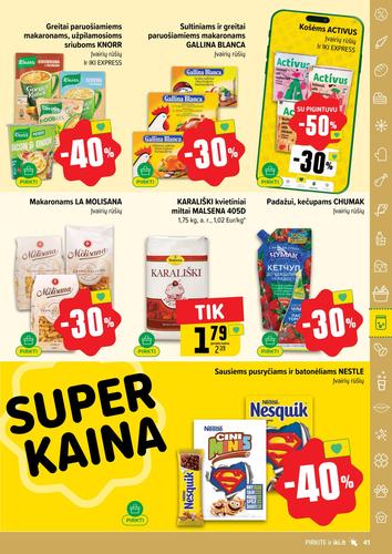 IKI akcijų leidinys "IKI Kaininis leidinys Nr. 36" nuo rugsėjo 1 d.