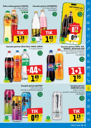 IKI akcijų leidinys "IKI Kaininis leidinys Nr. 36" nuo rugsėjo 1 d.