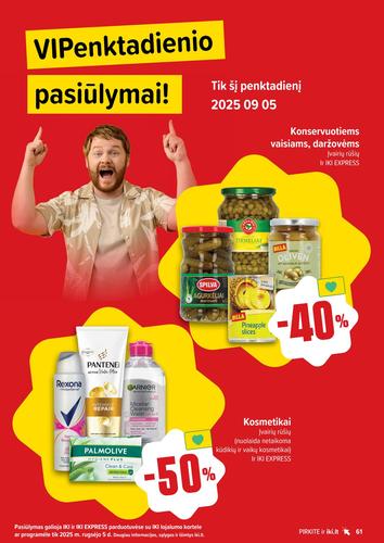 IKI akcijų leidinys "IKI Kaininis leidinys Nr. 36" nuo rugsėjo 1 d.